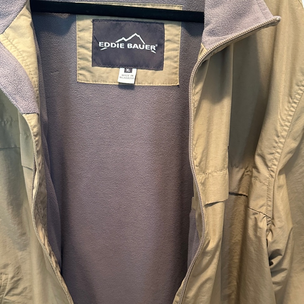 Eddie Bauer Men's Tan Thermal Insulation (Thermore) Jacket Size XL - Picture 6 of 10